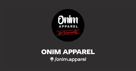 ONIM APPAREL Instagram TikTok Linktree