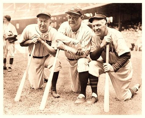 From Left Ty Cobb Babe Ruth And Tris Speaker In 1941 Babe Ruth