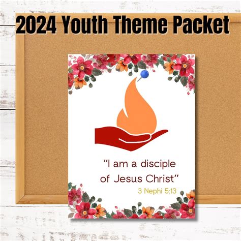 2024 Lds Youth Theme I Am A Disciple Of Christ Packet Printable Posters