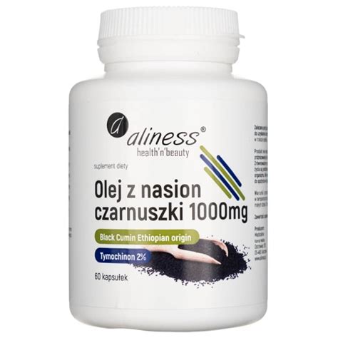 Aliness Olej z nasion czarnuszki 2 1000 mg 60 kapsułek