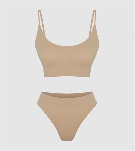 Buy Trendyol Seamless Capless Lingerie Set In Beige ThStreet Saudi Arabia
