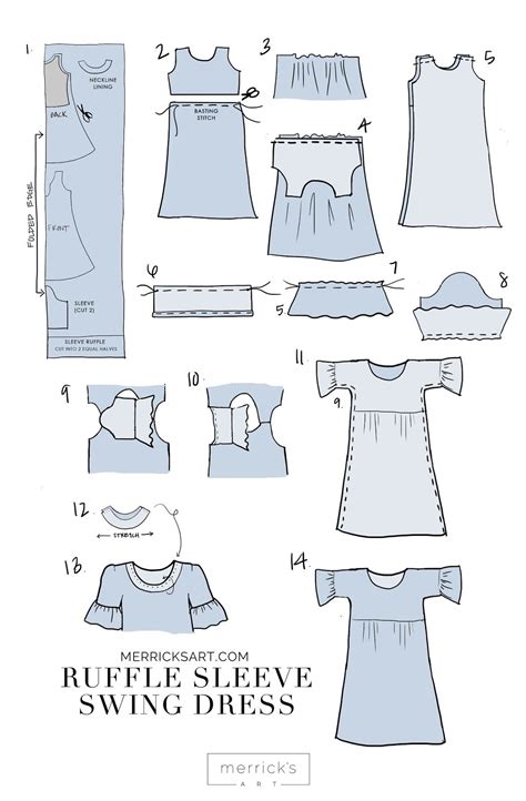 Merrick S Art Style Sewing For The Everyday Girldiy Bell Sleeve