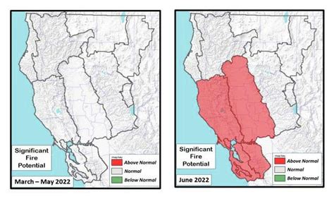 How early will California’s fire season come this year? These maps show ...