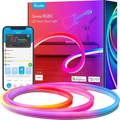 Buy Govee 10ft Neon Rope Lights Work With Alexa Diy Design Bundle