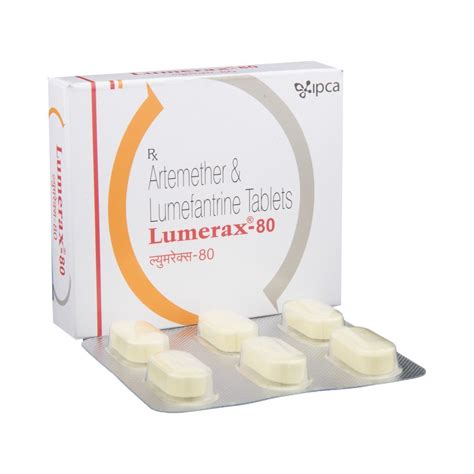 Artemether 40 Mg Lumefantrine 240 Mg Lumerax Ipca Laboratories Ltd