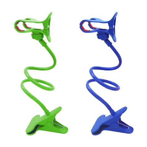 2 Pack Gooseneck Phone Holder, Adjustable Lazy Clamp Clip Flexible Phone Stand for Home Office ...