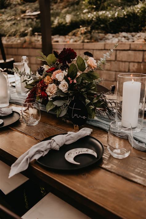 Dark And Moody Florals Moody Wedding Decor Romantic Wedding Decor