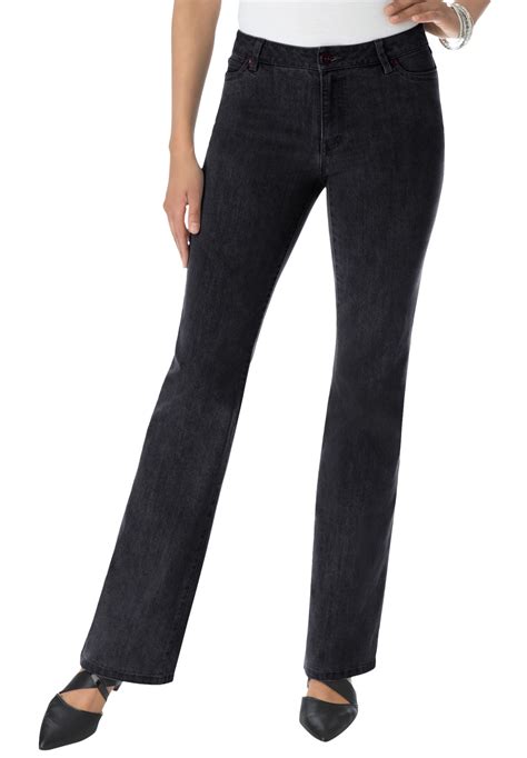 Roamans Roamans Womens Plus Size Tall Bootcut Jean With Invisible