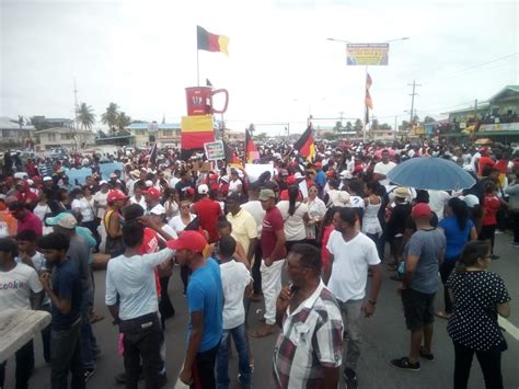 Guyanese In Massive Protest Against Threat To Democracy Inews Guyana