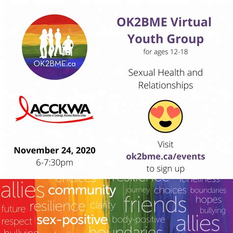 Virtual Youth Groups Sexual Health And Relationships Ok2bme