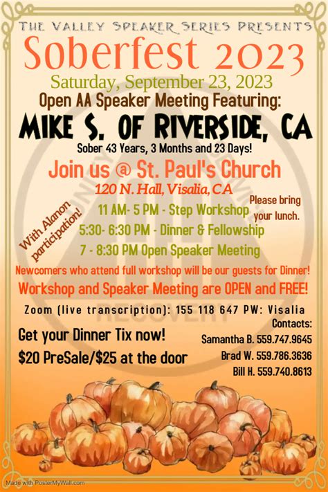 Soberfest 2023 Step Workshop Sep 23 2023 Tulare Recovery Audio