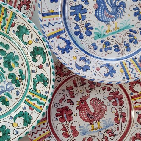 Rooster Dinner Plates By Deruta Italy 1990s Set Of 6 For Sale At Pamono