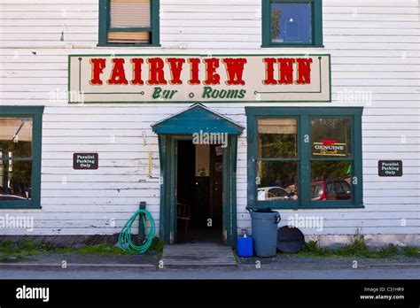 TALKEETNA, ALASKA, USA - Historic Fairview Inn, sign Stock Photo - Alamy