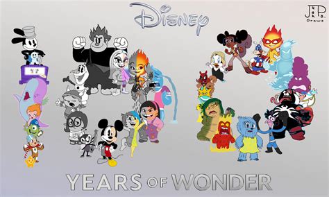 Disney 100 Years Of Wonder By Juanpadraws On Deviantart