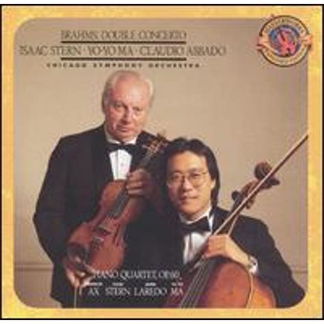 Brahms Double Concerto Piano Quartet Op 60 CD By Emanuel Ax