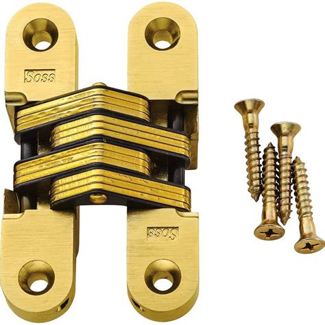 Concealed Soss Hinges Satin Brass Finish Rockler Woodworking And