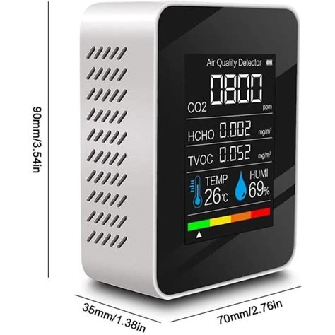 Air Quality Detector Multifunctional Carbon Dioxide Co Tester Tvoc