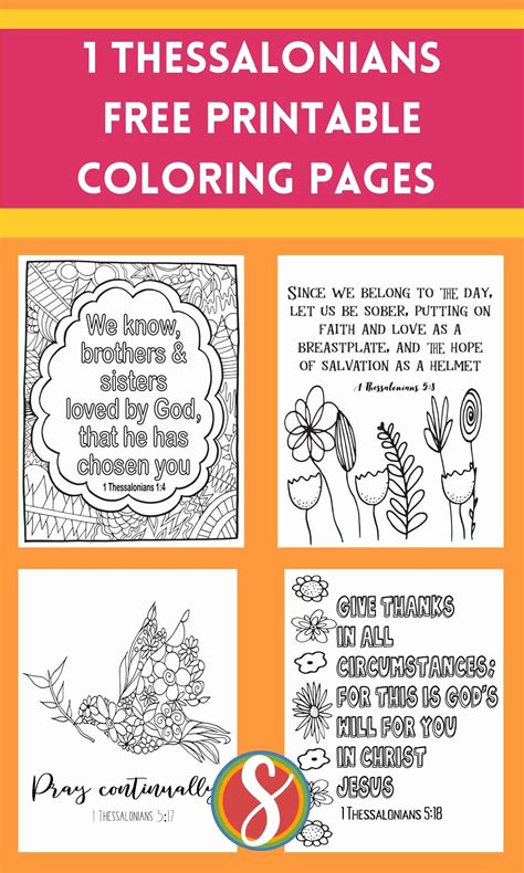 Free 1 ThessaloniansColoring Pages Stevie Doodles