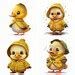 Duck And Duckling Clipart Collection 300 DPI High Quality Digital