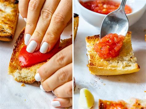 Pan Con Tomate Recipe Spanish Garlic Tomato Toast