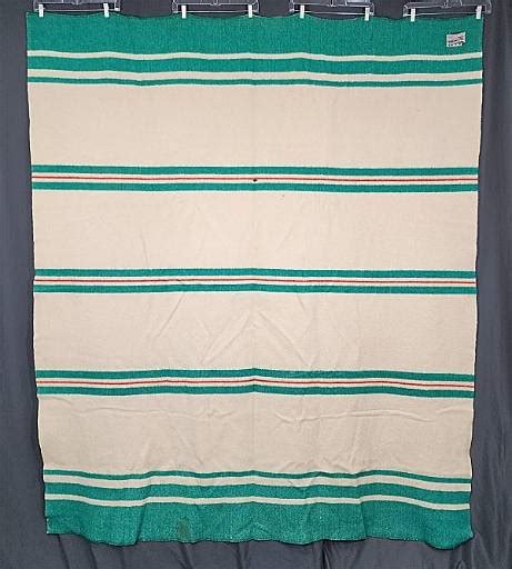 Vintage Orrlaskan Wool Striped Blanket