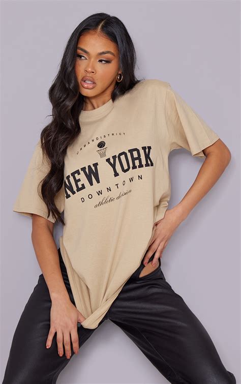 Stone New York Downtown Graphic Printed T Shirt | PrettyLittleThing USA