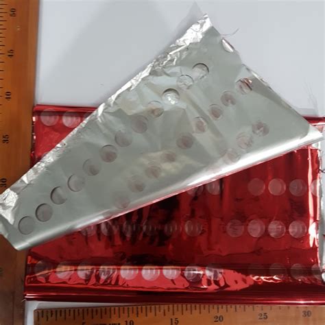 Jual Plastik Hot Stamping Foil Merah Bekas Cetak Ons Foil Loyang Shopee Indonesia