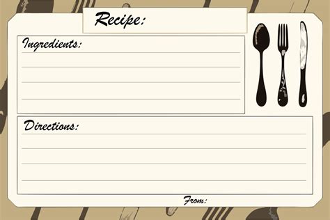 Word document recipe card template for word - institutelasopa