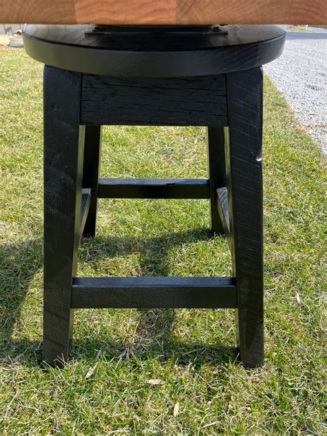 Amish Handcrafted Reclaimed Wood Swivel Bar Stools Free Etsy