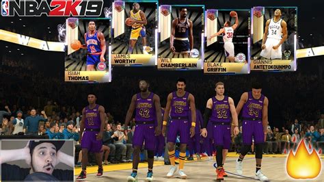 Full Galaxy Opal Lineup Is Overpowered In Nba K Myteam Youtube