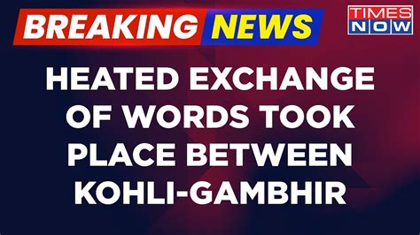 Breaking News Kohli Gambhir Fined 100 Of Their Match Fees For