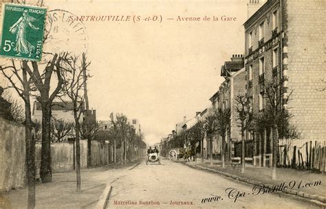 Sartrouville LAvenue De La Gare En 1910 Et Aujourdhui Cartes