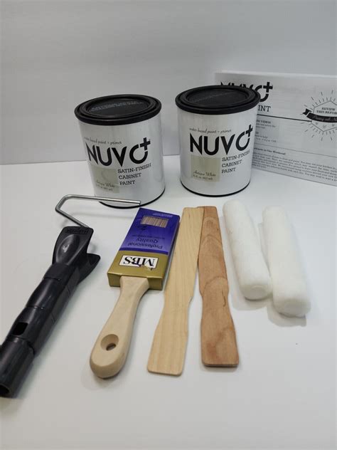 Giani Nuvo Cabinet Paint Kit A Tique White Qt Containers Covers