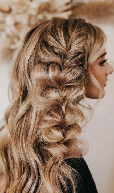 50 Cute Hairstyles For Any Occasion Side Pull Through Braid Hair Down