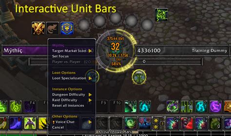 Interactive Unit Frames Screenshots Weakaura World Of Warcraft