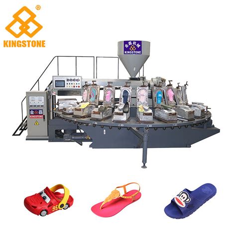 Automatic Rotary Plastic Slippers Direct Air Blowing Molding Machine