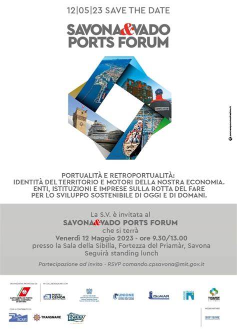 Savona Vado Ports Ports Forum Savona Maggio Confitarma