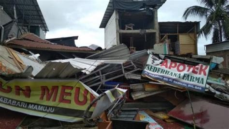 Update Gempa Bumi Sulbar Korban Meninggal Dunia 56 Orang Mamuju 47