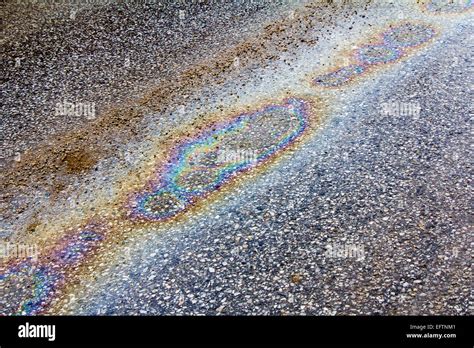 Oil Spill On Asphalt Hi Res Stock Photography And Images Alamy