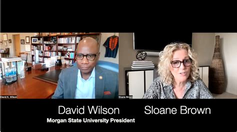 Off The Record With Sloane Brown David Wilson Morgan State University