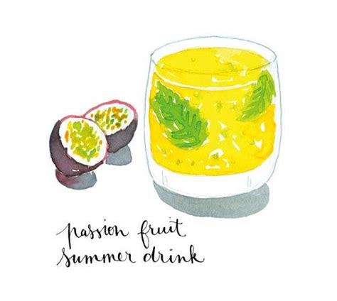 New Work Watercolor Cocktails — Nathalie Ouederni Illustration Design And Surface Pattern