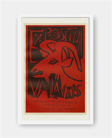 Pablo Picasso Exposition Vallauris 1952 Exhibition Poster Print The Curious Desk