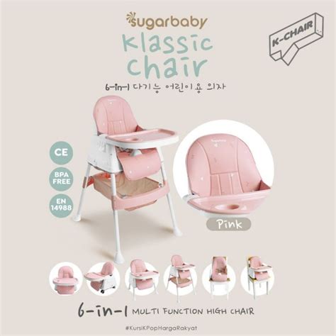 Sugar Baby Klassic Chair High Chair 6in1 K Chair Kursi Makan Bayi