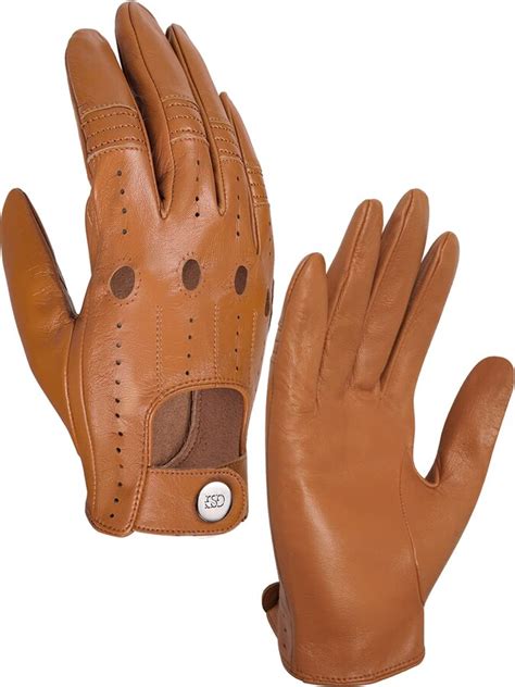 Gsg Since 1998 Gsg Men S Classic Leather Driving Gloves Sheepskin Touchscreen Car Driving Gloves