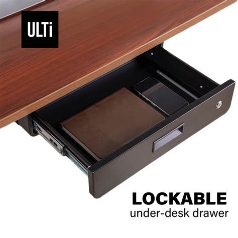 Ulti Lockable Storage Drawer For Standing Desk Office Study Table