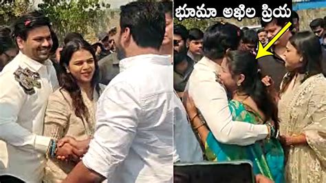 Manchu Manoj With His Wife Bhuma Mounika Reddy And Bhuma Akhila Priya