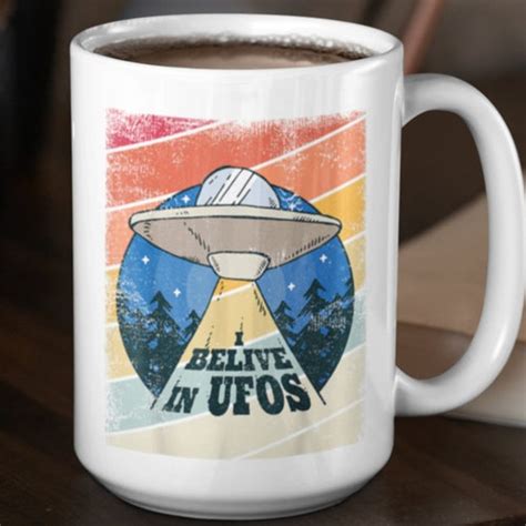 Alien Abduction Mug I Want To Believe Ufo Coffee Mug Ufo Etsy