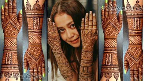 Neha Kakkar Wedding Mehndi Design S Inspired Bridal Mehendi Design Neha