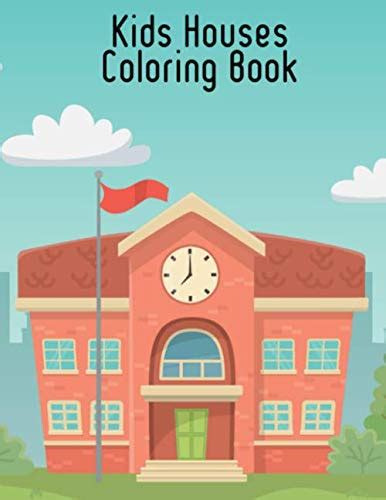 Kids Houses Coloring Book: Stress Relieving Patterns House Picture for ...