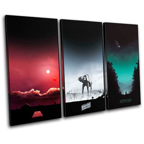 Star Wars Original Trilogy Posters Movie Greats Canvas Art - Etsy